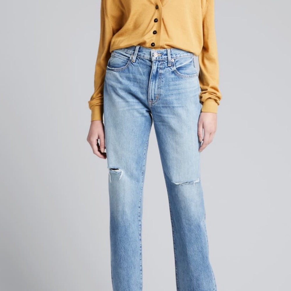 SLVRLAKE Light Blue Straight Leg Jeans